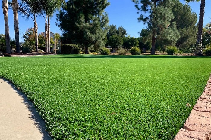 Professionally cleaned artificial turf using pressure washing services in San Diego, California